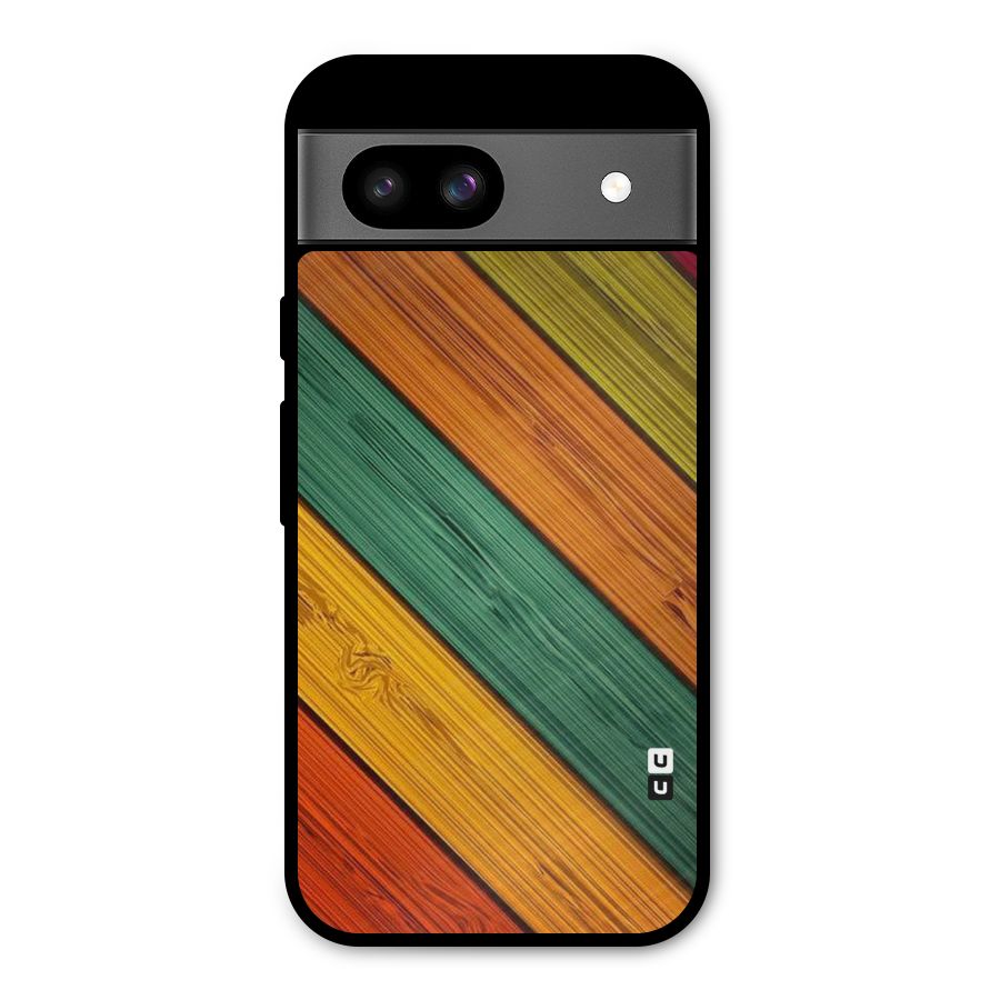 Stripes Classic Design Metal Back Case for Google Pixel 8a