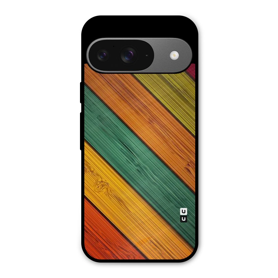 Stripes Classic Design Metal Back Case for Google Pixel 9