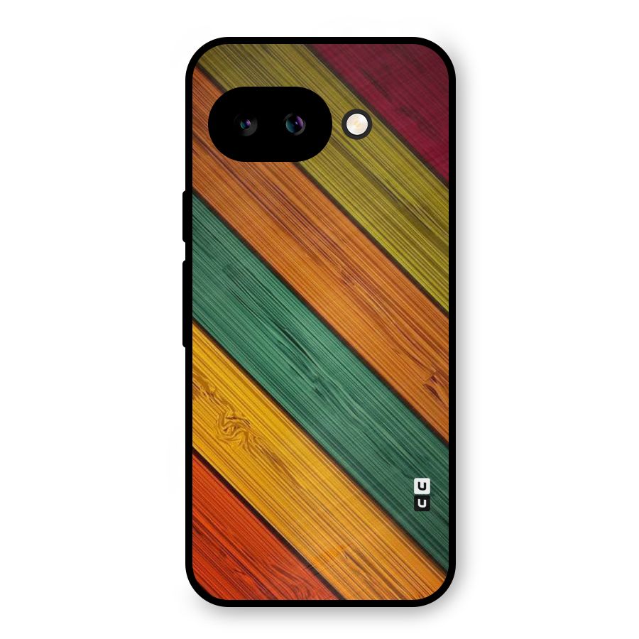 Stripes Classic Design Metal Back Case for Google Pixel 9a