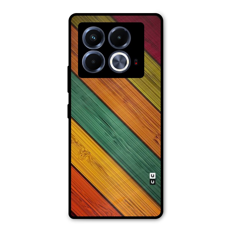 Stripes Classic Design Metal Back Case for Infinix Note 40 5G