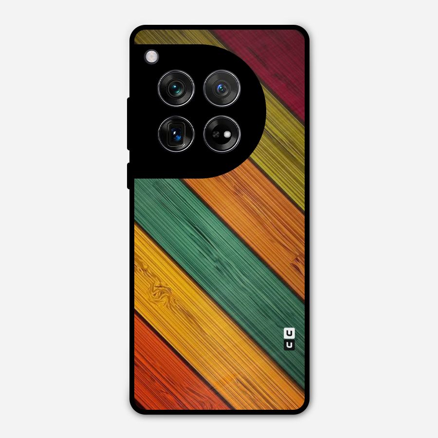 Stripes Classic Design Metal Back Case for OnePlus 12