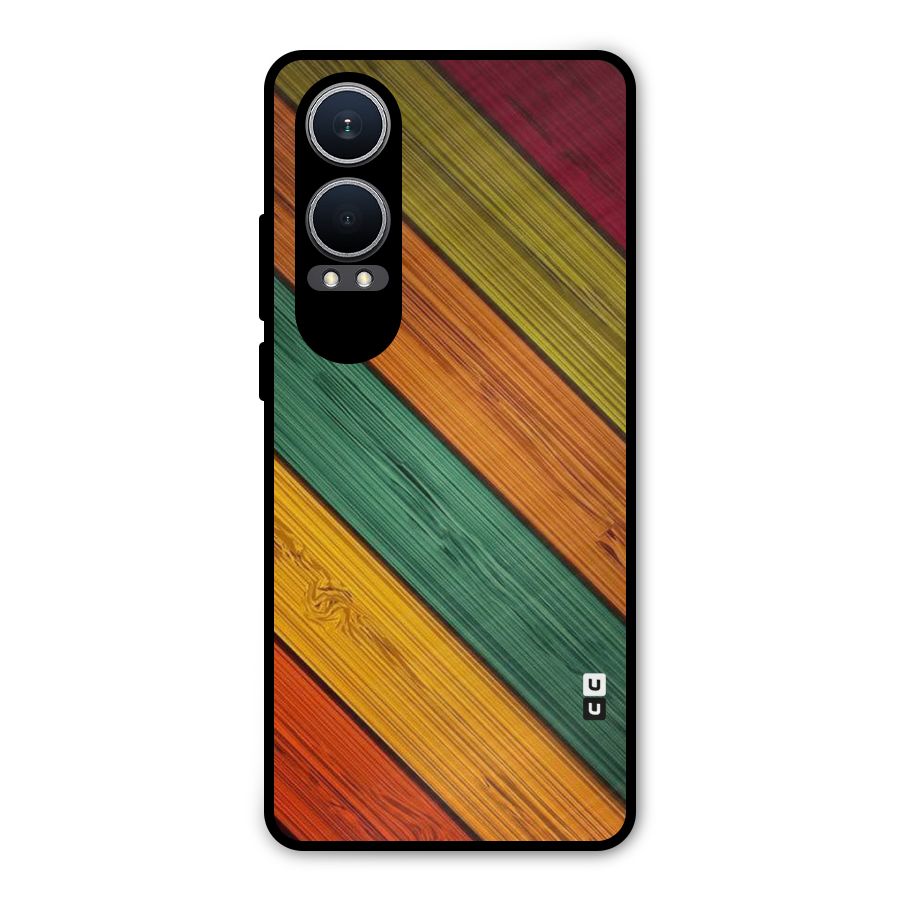 Stripes Classic Design Metal Back Case for OnePlus Nord CE4 Lite