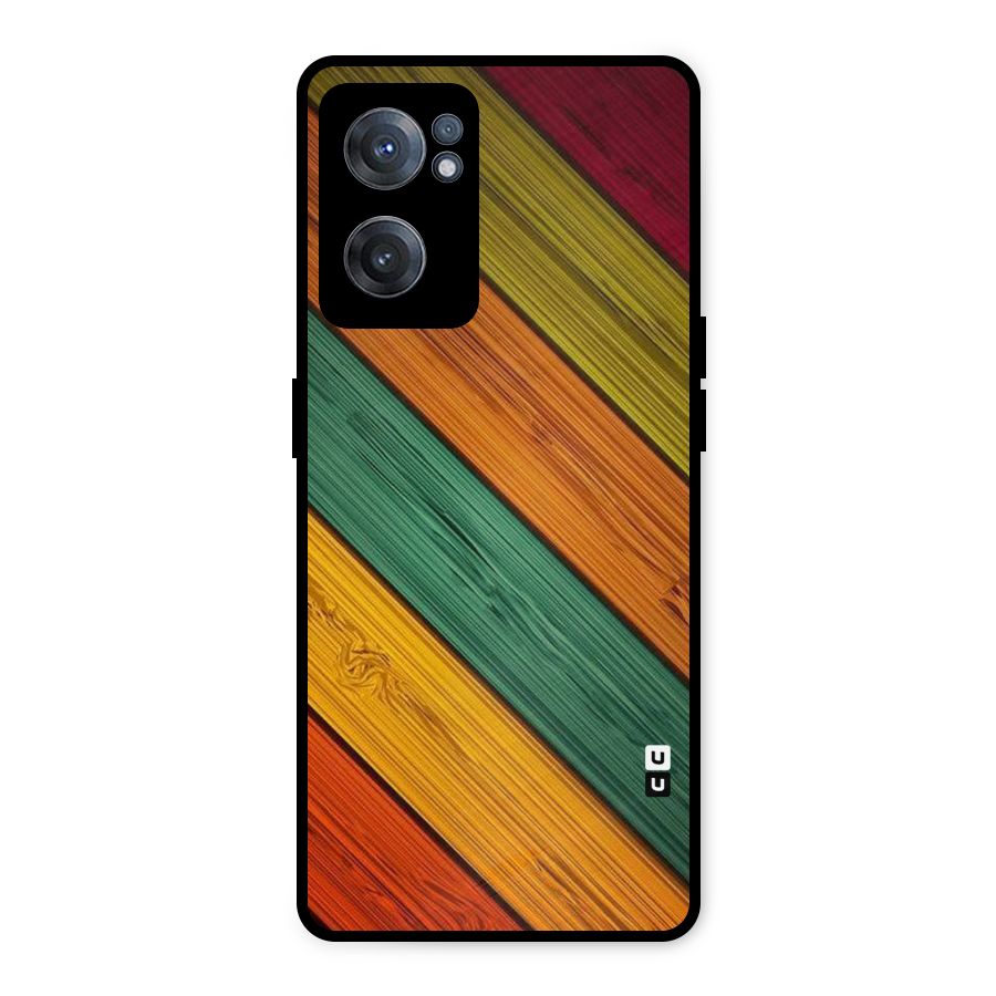 Stripes Classic Design Metal Back Case for OnePlus Nord CE 2 5G