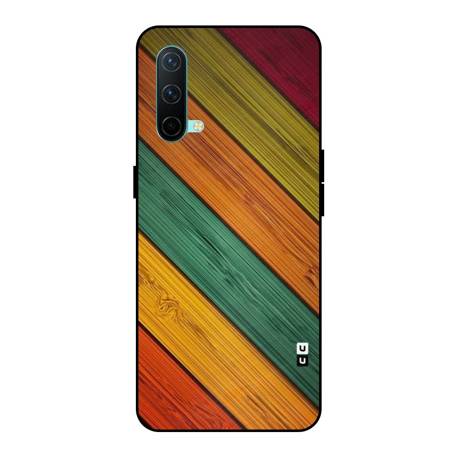 Stripes Classic Design Metal Back Case for OnePlus Nord CE 5G