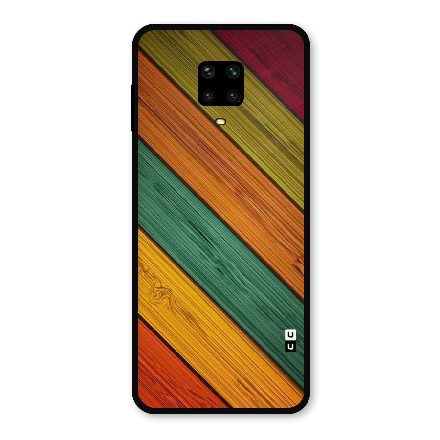Stripes Classic Design Metal Back Case for Poco M2 Pro