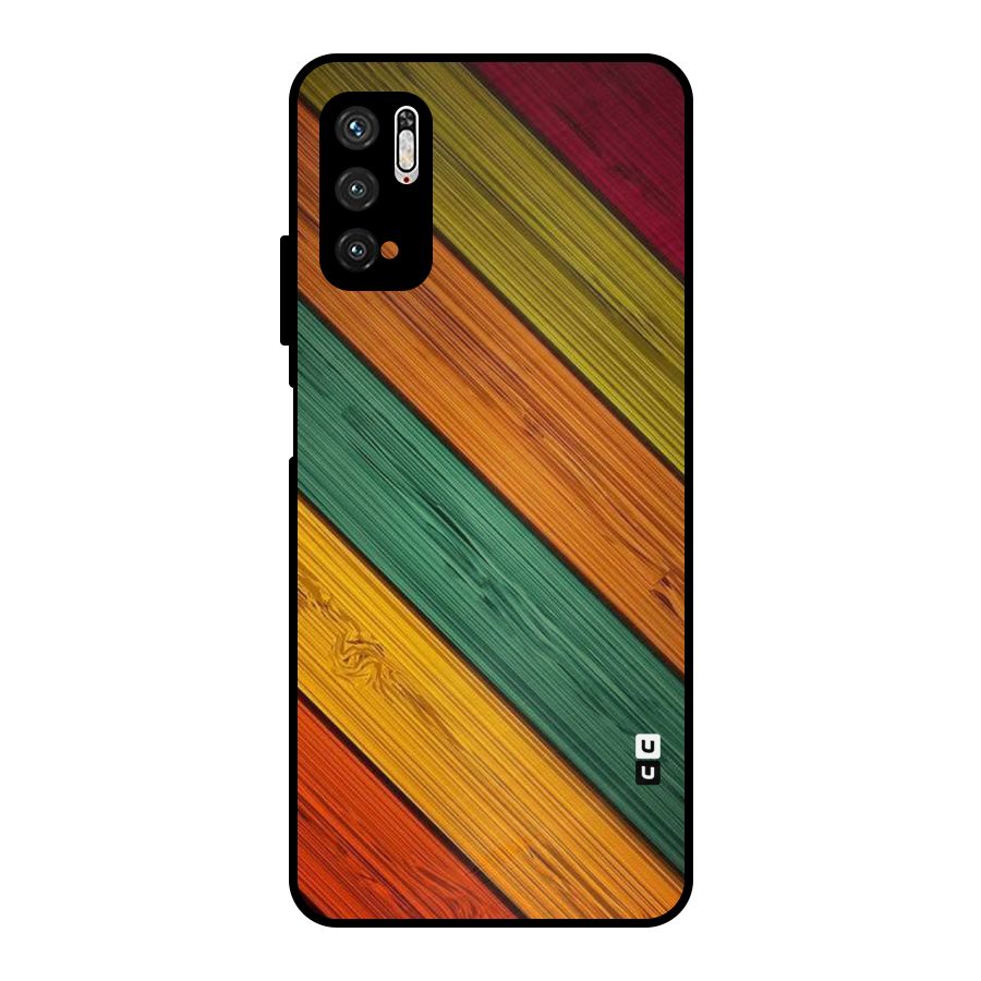 Stripes Classic Design Metal Back Case for Poco M3 Pro 5G