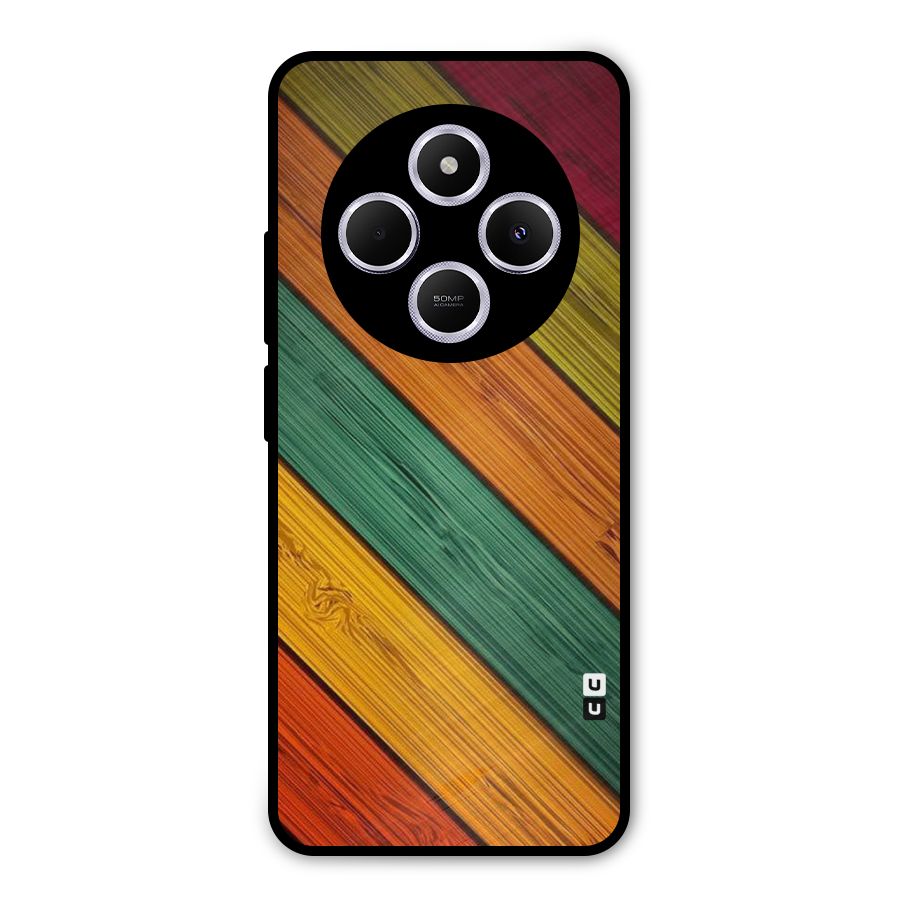 Stripes Classic Design Metal Back Case for Poco M7