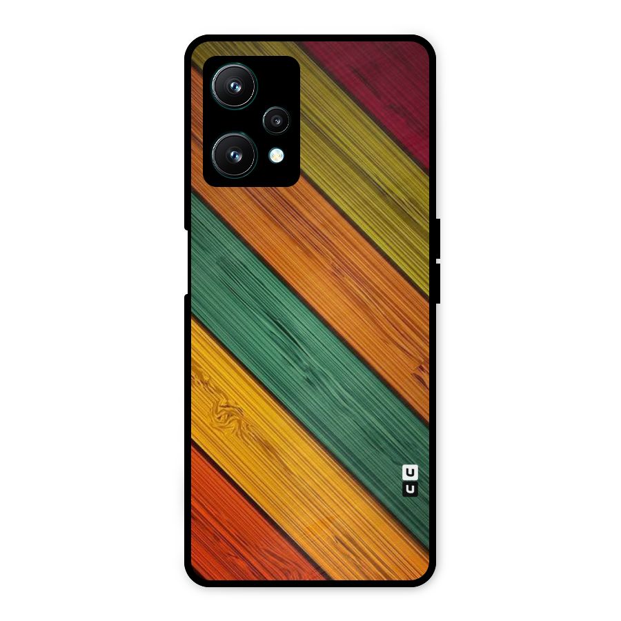 Stripes Classic Design Metal Back Case for Realme 9 Pro 5G