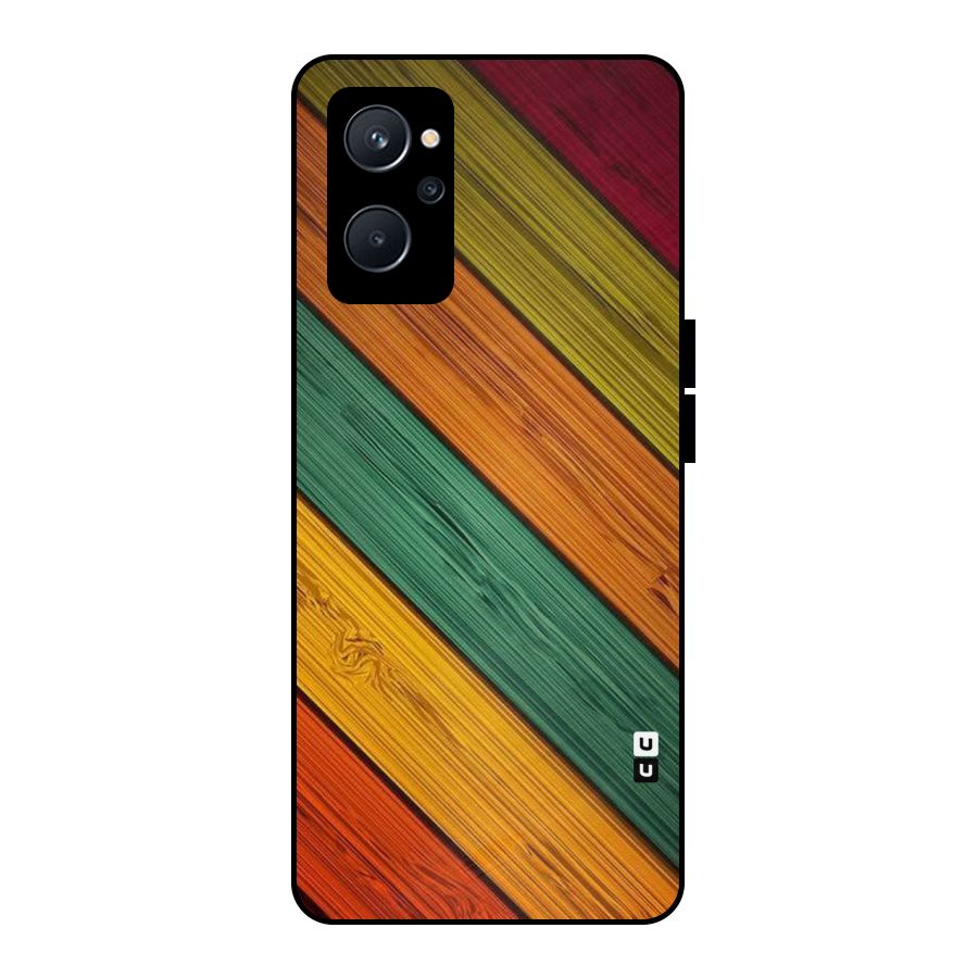 Stripes Classic Design Metal Back Case for Realme 9i 5G
