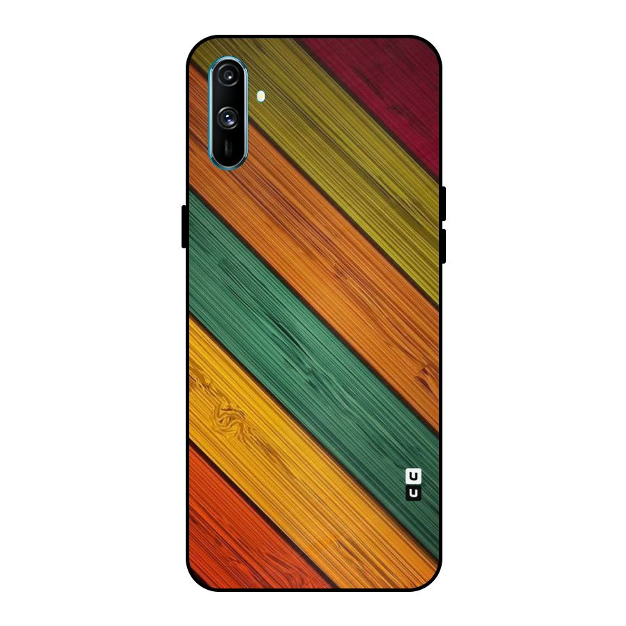 Stripes Classic Design Metal Back Case for Realme C3
