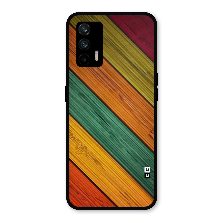 Stripes Classic Design Metal Back Case for Realme GT 5G