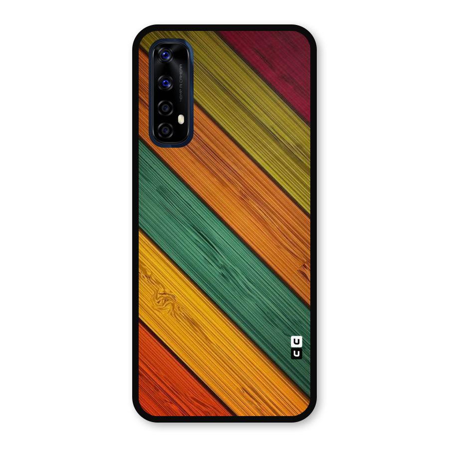 Stripes Classic Design Metal Back Case for Realme Narzo 20 Pro