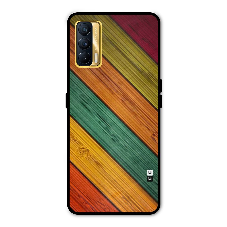 Stripes Classic Design Metal Back Case for Realme X7