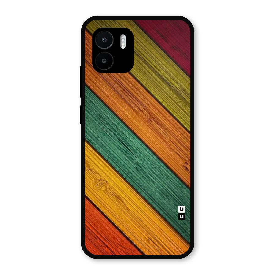 Stripes Classic Design Metal Back Case for Redmi A2