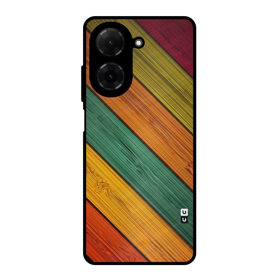 Stripes Classic Design Metal Back Case for Redmi A5 4G
