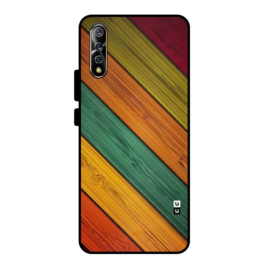 Stripes Classic Design Metal Back Case for Vivo S1