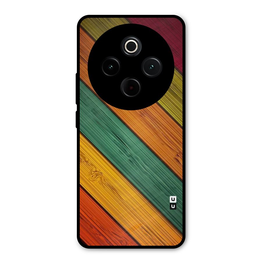 Stripes Classic Design Metal Back Case for Vivo T4