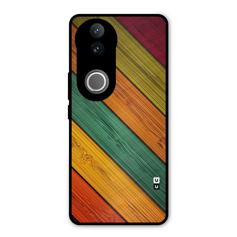 Stripes Classic Design Metal Back Case for Vivo V50e