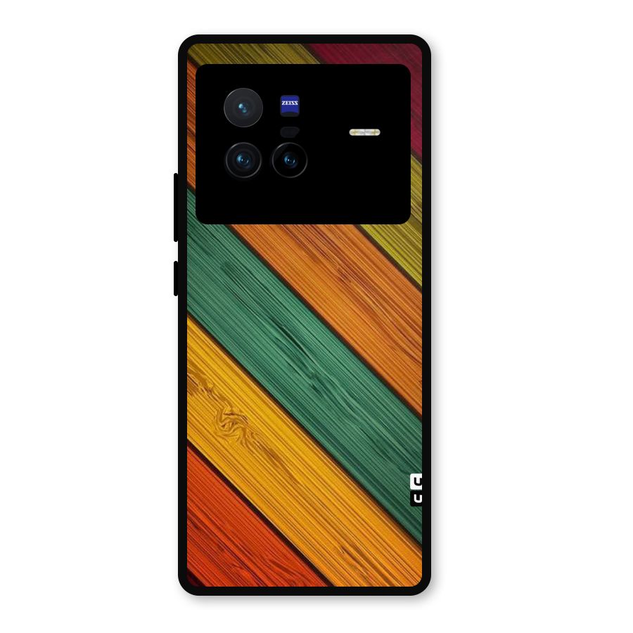 Stripes Classic Design Metal Back Case for Vivo X80