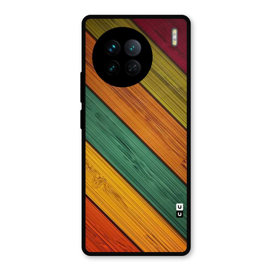 Stripes Classic Design Metal Back Case for Vivo X90