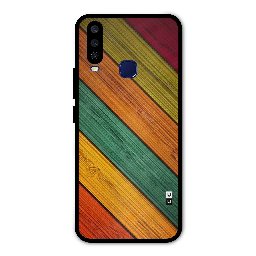 Stripes Classic Design Metal Back Case for Vivo Y15