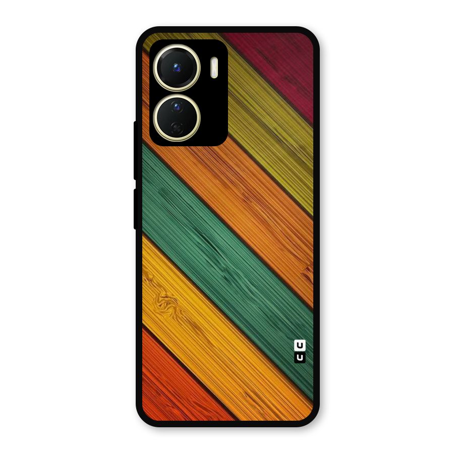 Stripes Classic Design Metal Back Case for Vivo Y16