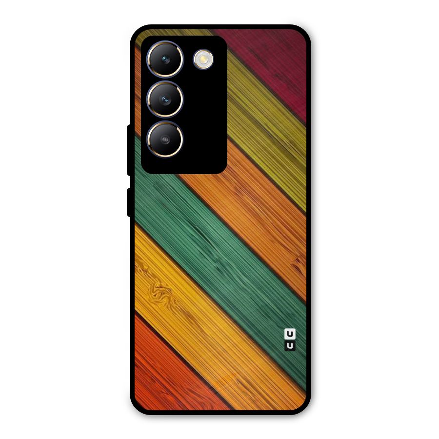 Stripes Classic Design Metal Back Case for Vivo Y200e