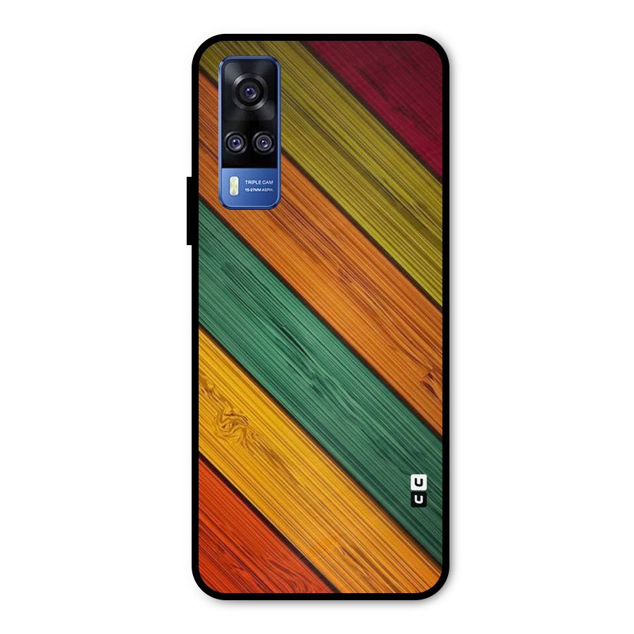 Stripes Classic Design Metal Back Case for Vivo Y31