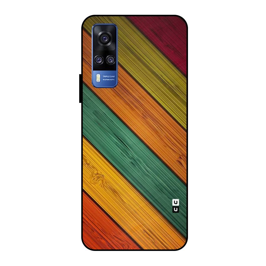 Stripes Classic Design Metal Back Case for Vivo Y51