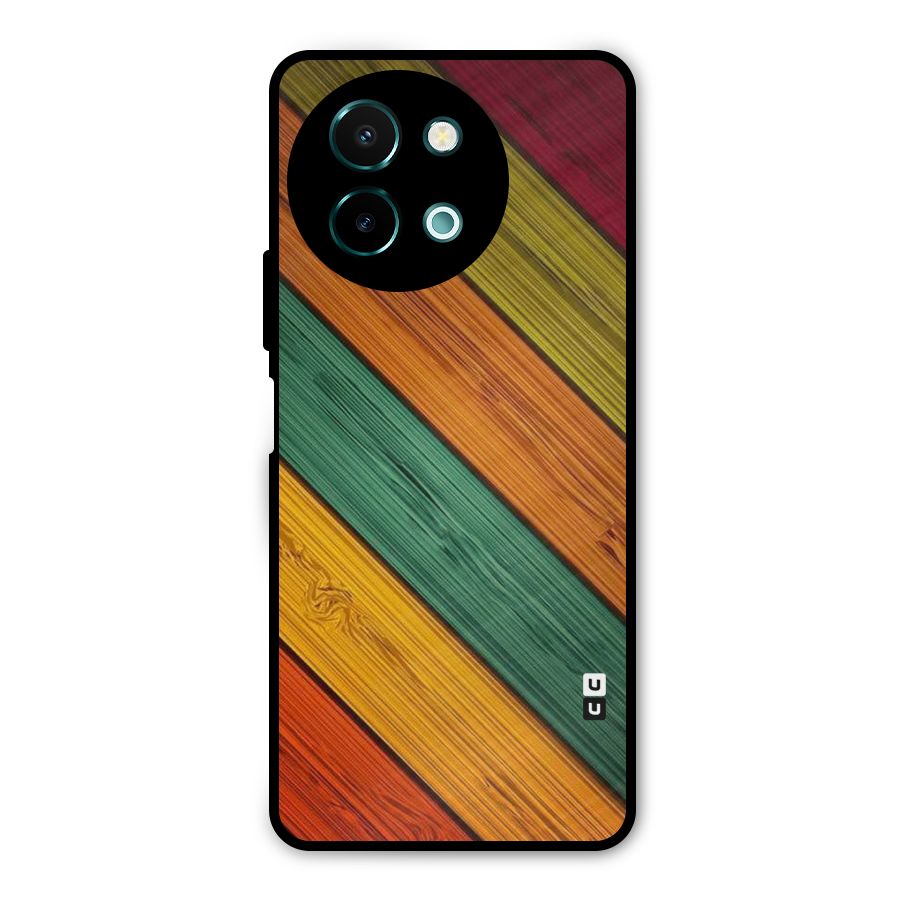 Stripes Classic Design Metal Back Case for Vivo Y58