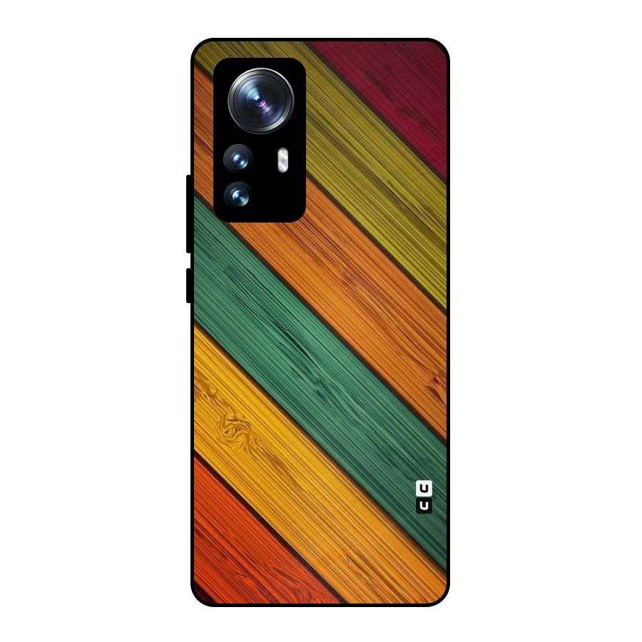 Stripes Classic Design Metal Back Case for Xiaomi 12 Pro
