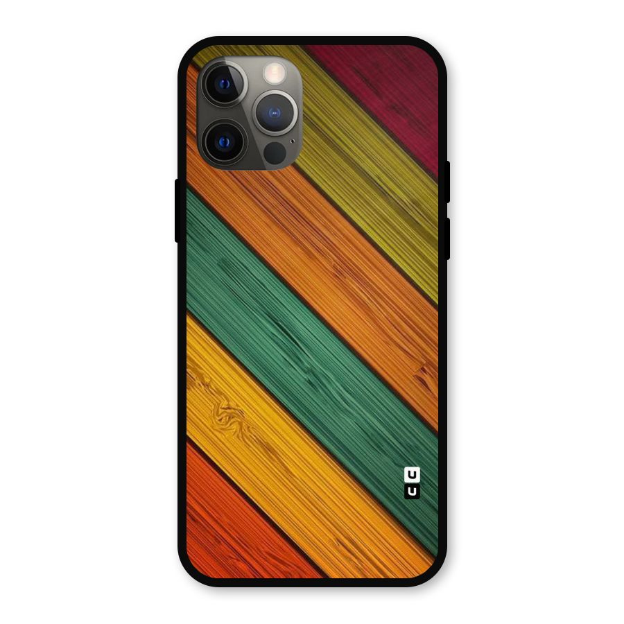 Stripes Classic Design Metal Back Case for iPhone 12 Pro