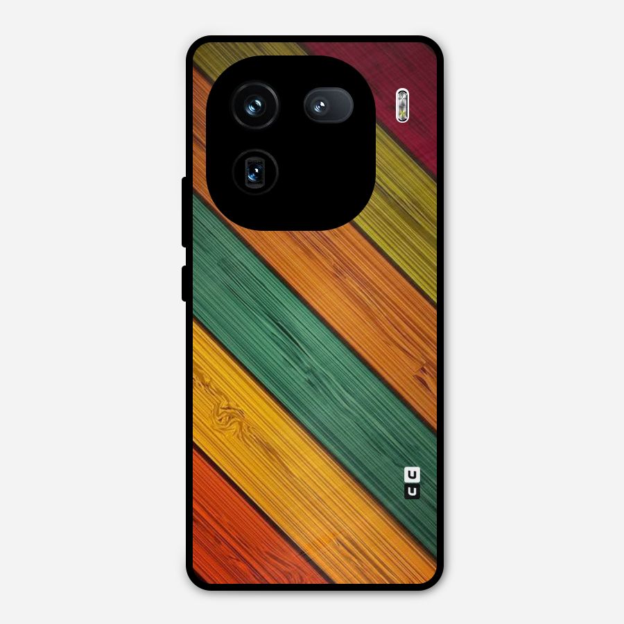 Stripes Classic Design Metal Back Case for iQOO 12