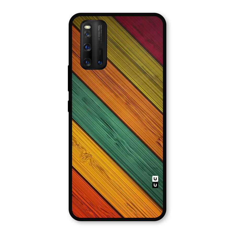 Stripes Classic Design Metal Back Case for iQOO 3