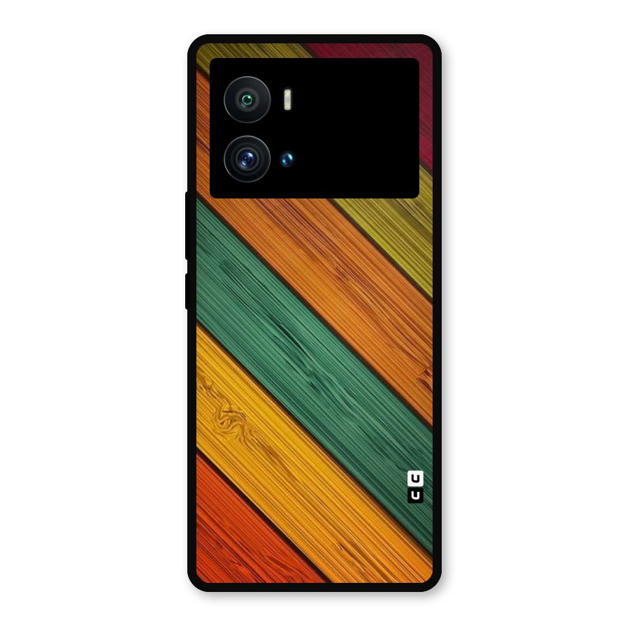 Stripes Classic Design Metal Back Case for iQOO 9 Pro