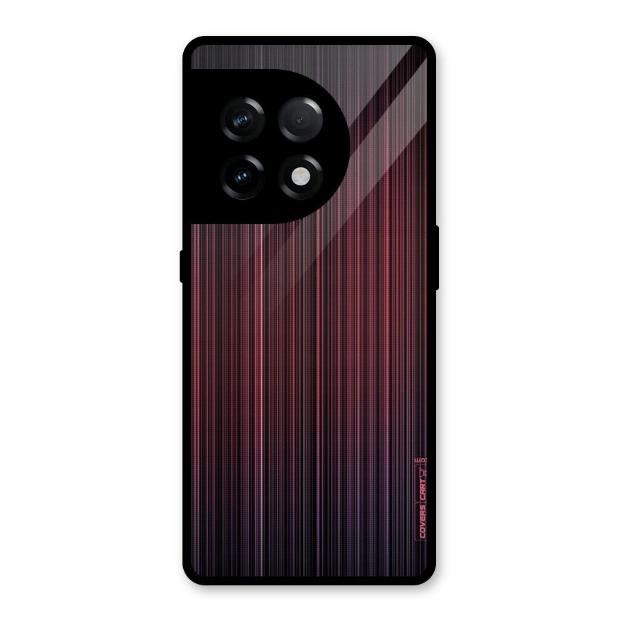 Stripes Gradiant Glass Back Case for OnePlus 11R