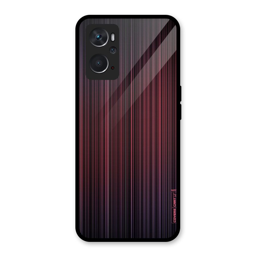 Stripes Gradiant Glass Back Case for Oppo K10 4G