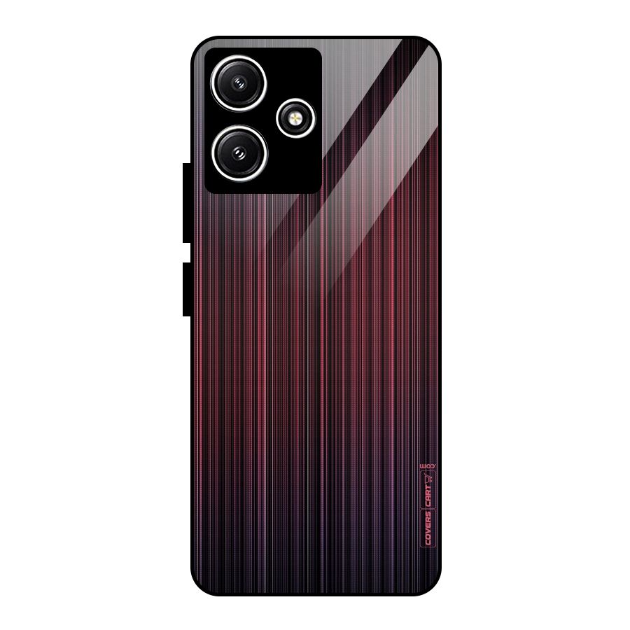 Stripes Gradiant Glass Back Case for Poco M6 Pro