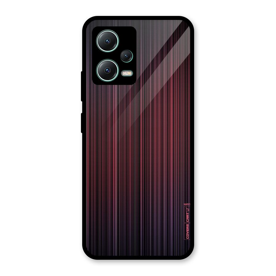 Stripes Gradiant Glass Back Case for Poco X5