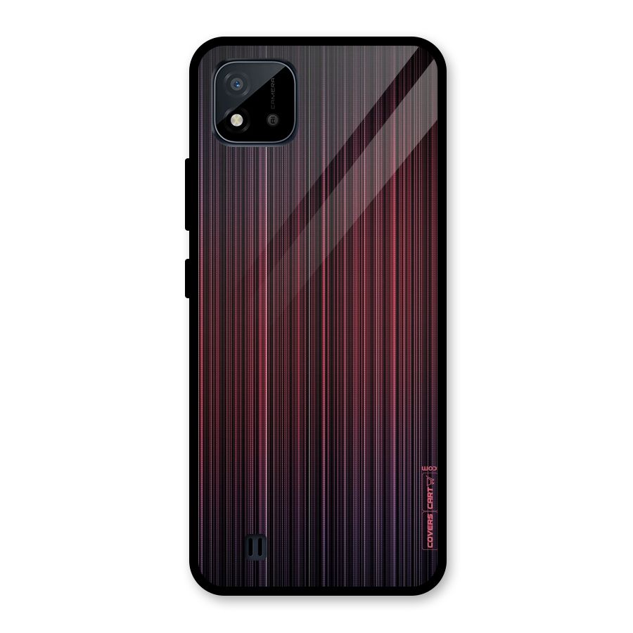 Stripes Gradiant Glass Back Case for Realme C11 2021