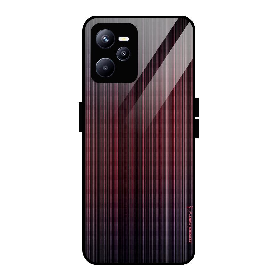 Stripes Gradiant Glass Back Case for Realme C35