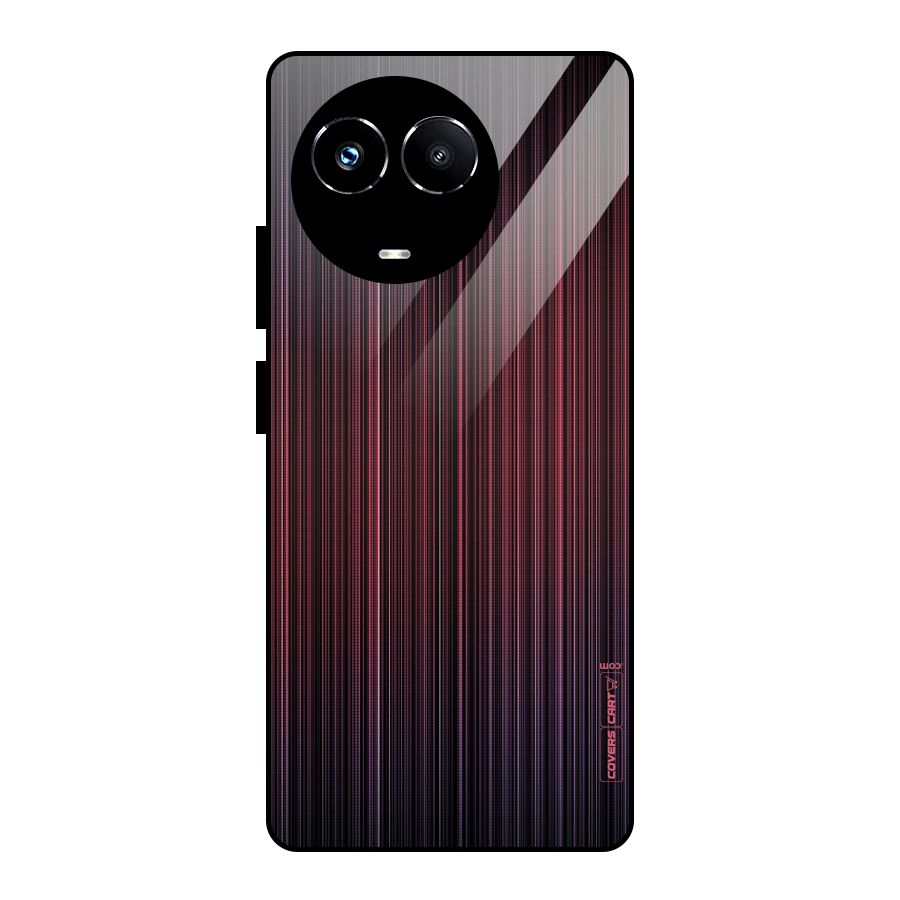Stripes Gradiant Glass Back Case for Realme Narzo 60X