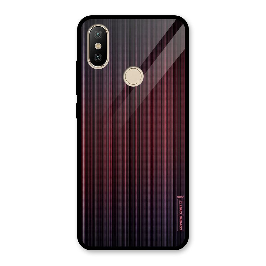 Stripes Gradiant Glass Back Case for Redmi A2