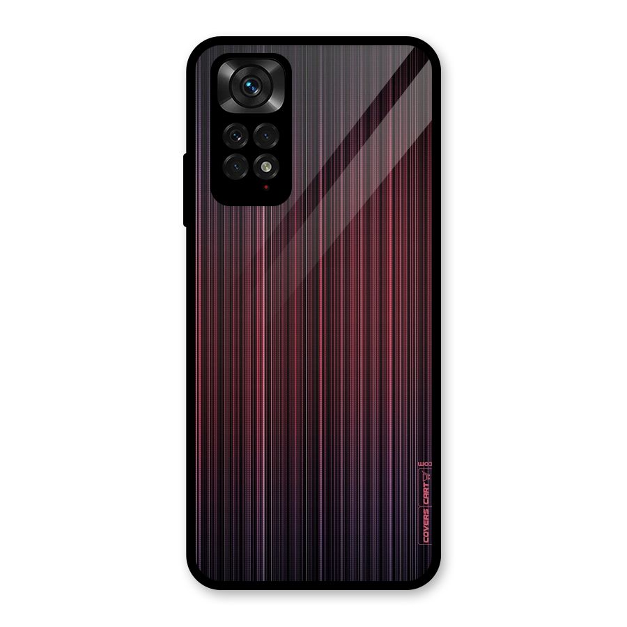 Stripes Gradiant Glass Back Case for Redmi Note 11S