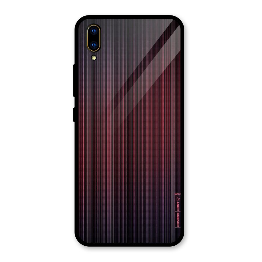 Stripes Gradiant Glass Back Case for Vivo V11 Pro
