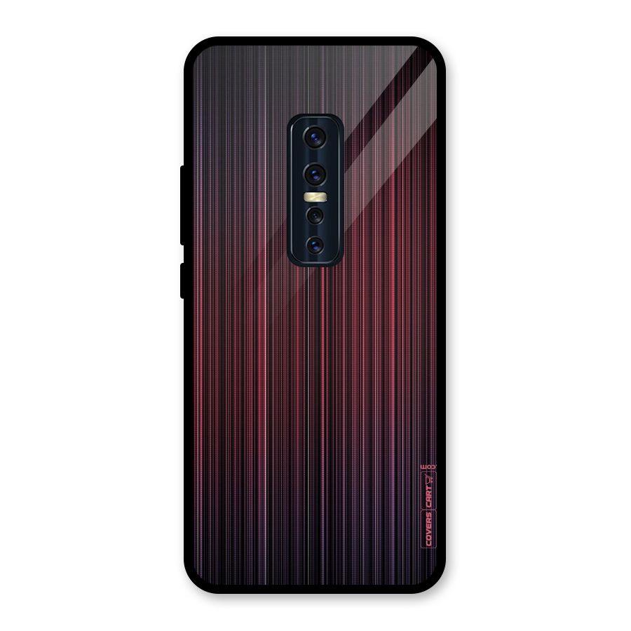 Stripes Gradiant Glass Back Case for Vivo V17 Pro