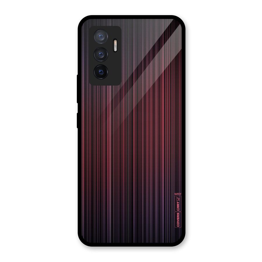 Stripes Gradiant Glass Back Case for Vivo V23e