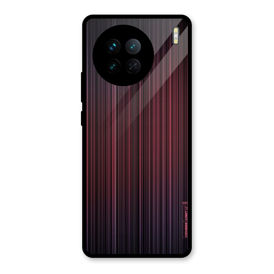 Stripes Gradiant Glass Back Case for Vivo X90