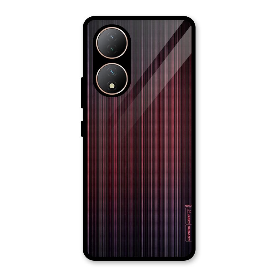 Stripes Gradiant Glass Back Case for Vivo Y100A