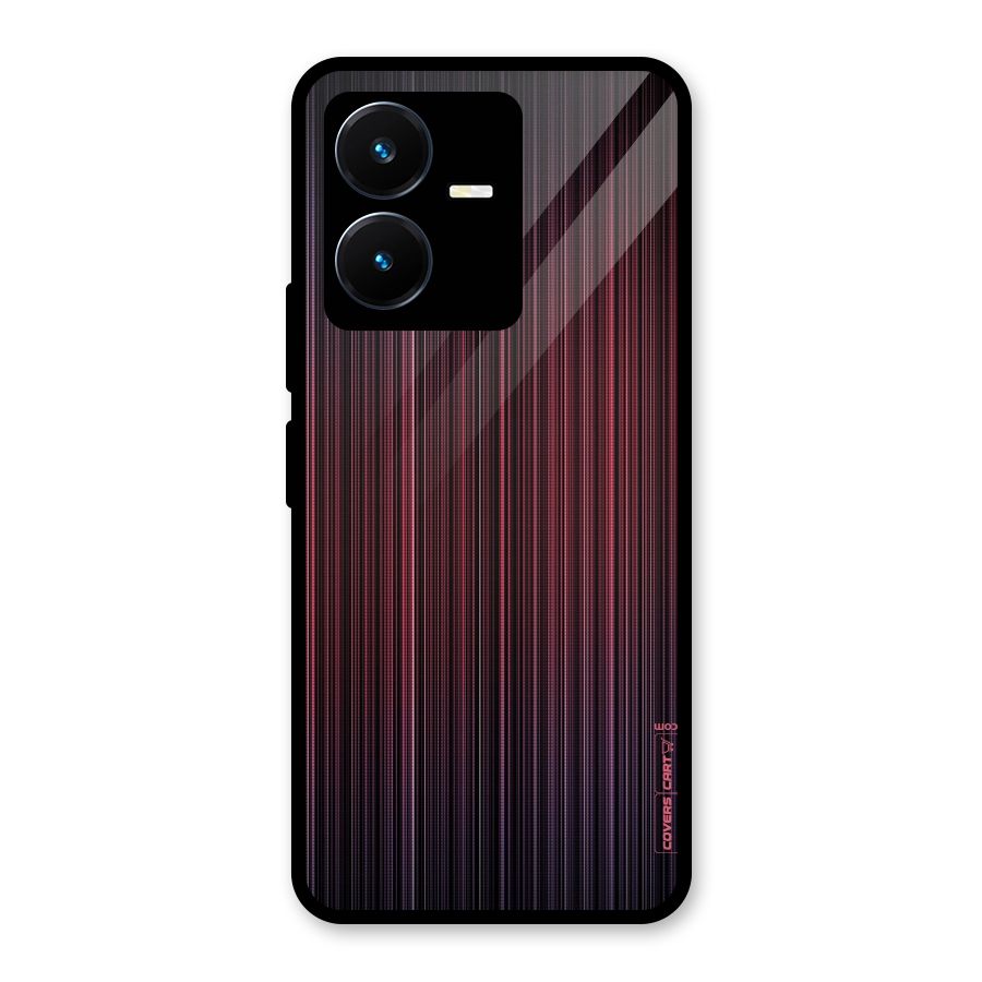 Stripes Gradiant Glass Back Case for Vivo Y22s